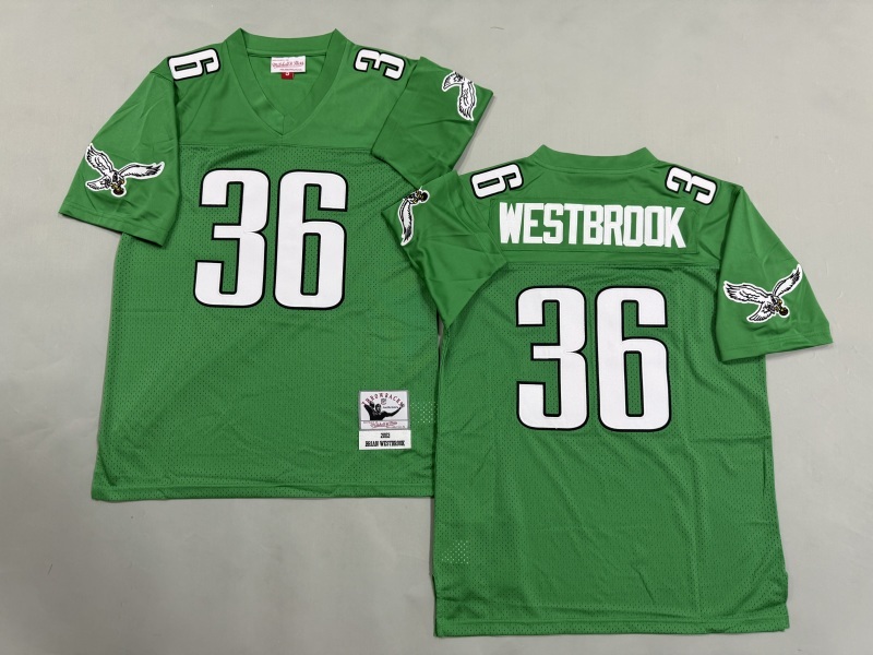 Men 2025 Philadelphia Eagles #36 Westbrook green Throwback Limited NFL Jersey style 002->philadelphia eagles->NFL Jersey